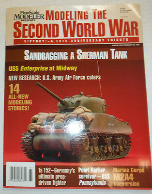 Fine Scale Modeler Magazine Second World War Sherman Tank February 1996 040815R