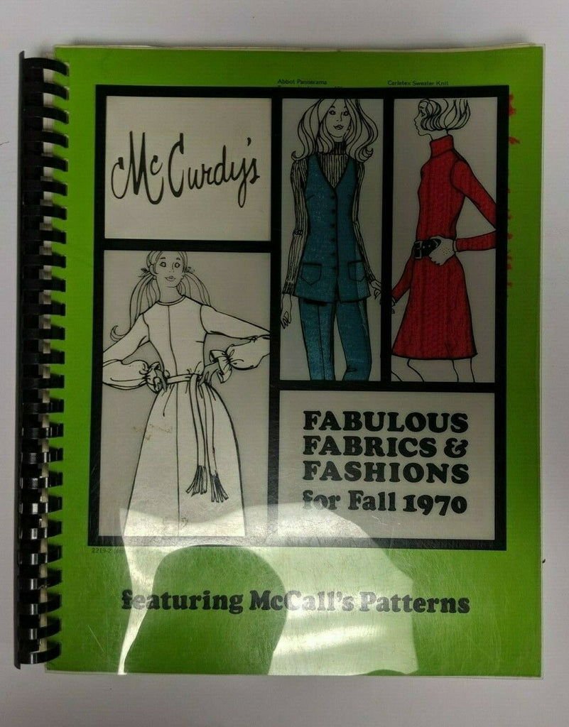 McCurdys Fabulous Fabrics & Fashions for Fall 1970 Featuring McCalls Patterns
