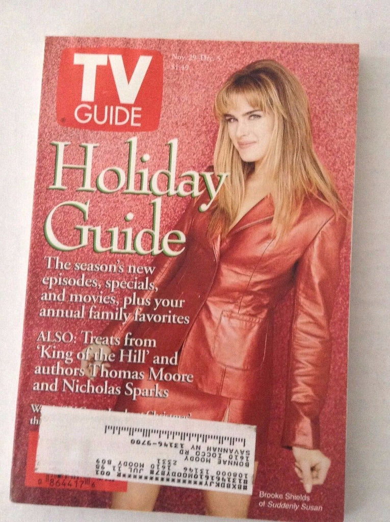 Tv Guide Magazine Brooke Shields King Of The Hill Nov 29-Dec 5 1997 021717RH