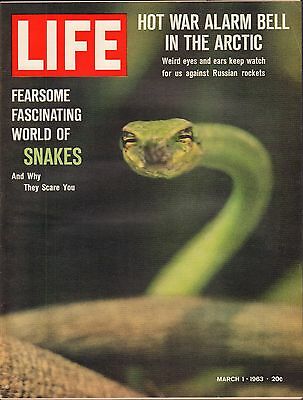 Life Magazine March 1 1963 Birthday Snakes VG 051816DBE2