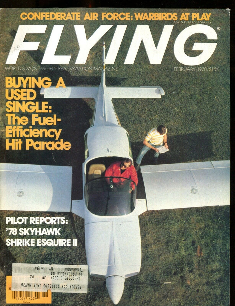 Flying Magazine February 1978 Skyhawk Shrike Esquire EX w/ML 112916jhe