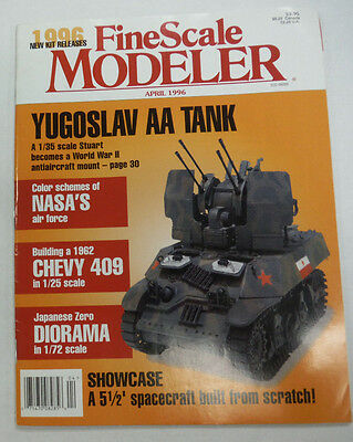 FineScale Modeler Magazine Yugoslav AA Tank Chevy 409 April 1996 042515R