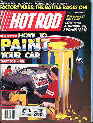 Hot Rod Magazine March 1985 How To Paint Your Car EX 031116jhe