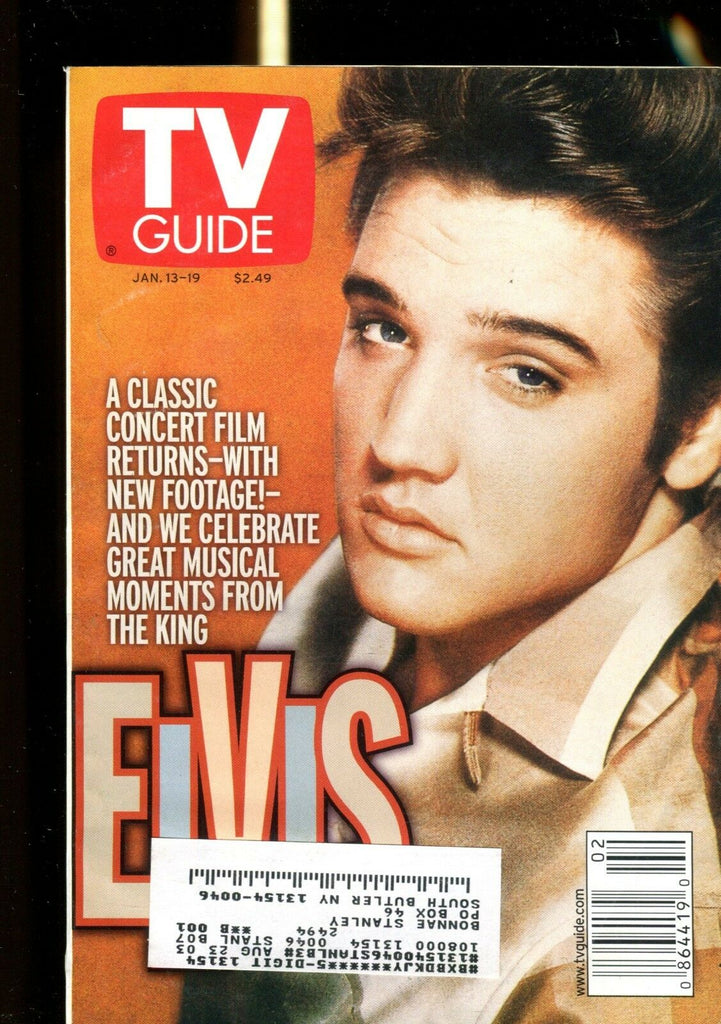 TV Guide Magazine January 13-19 2001 Elvis Presley EX w/ML 120216jhe
