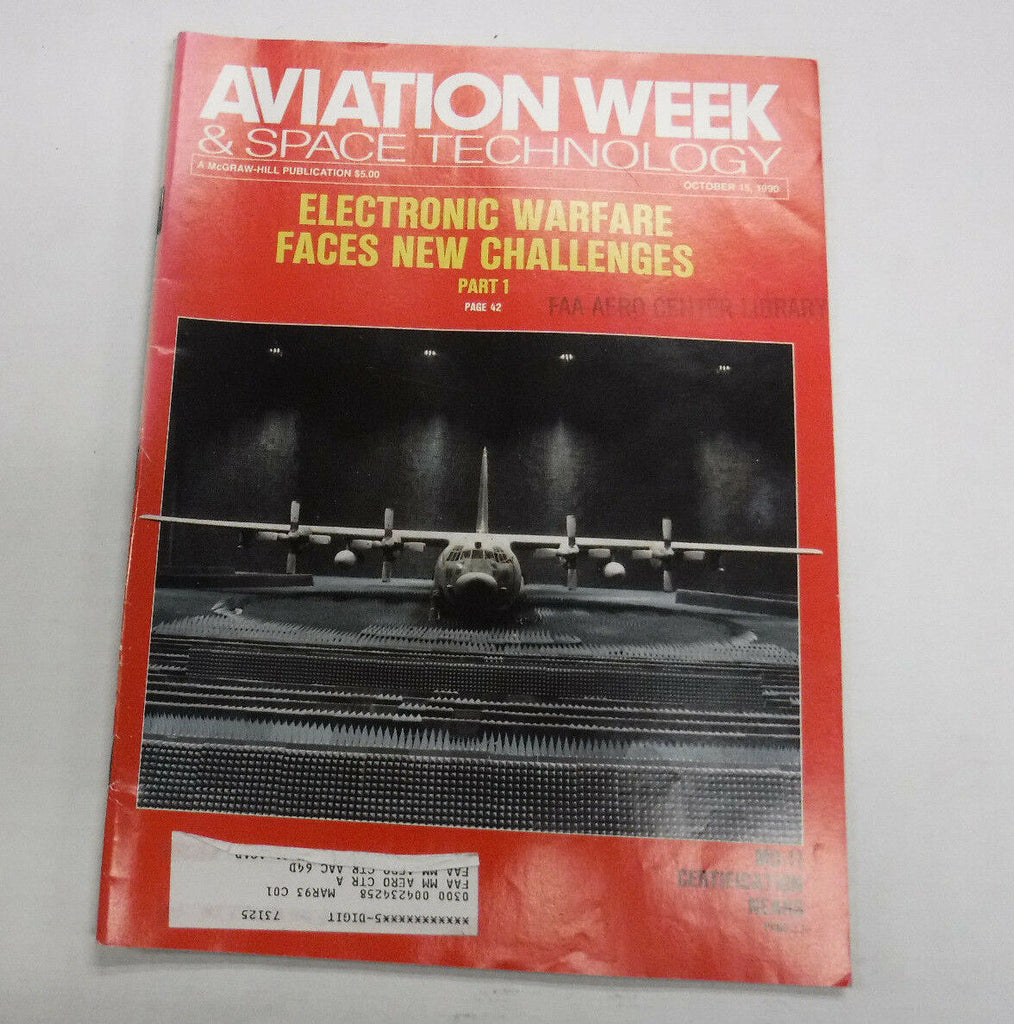 Aviation Week Magazine Electronic Warfare October 15, 1990 FAA 110216R