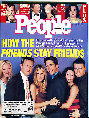 People Magazine January 24 2000 Cast of Friends Jude Law Rosie EX 012016jhe