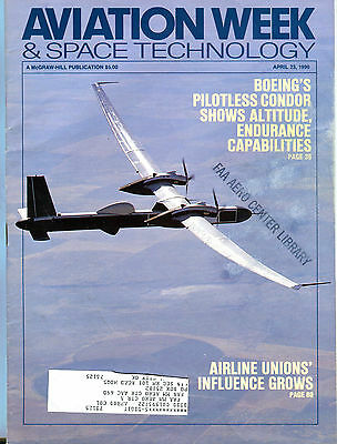 Aviation Week & Space Technology Magazine April 23 1990 EX FAA 030816jhe