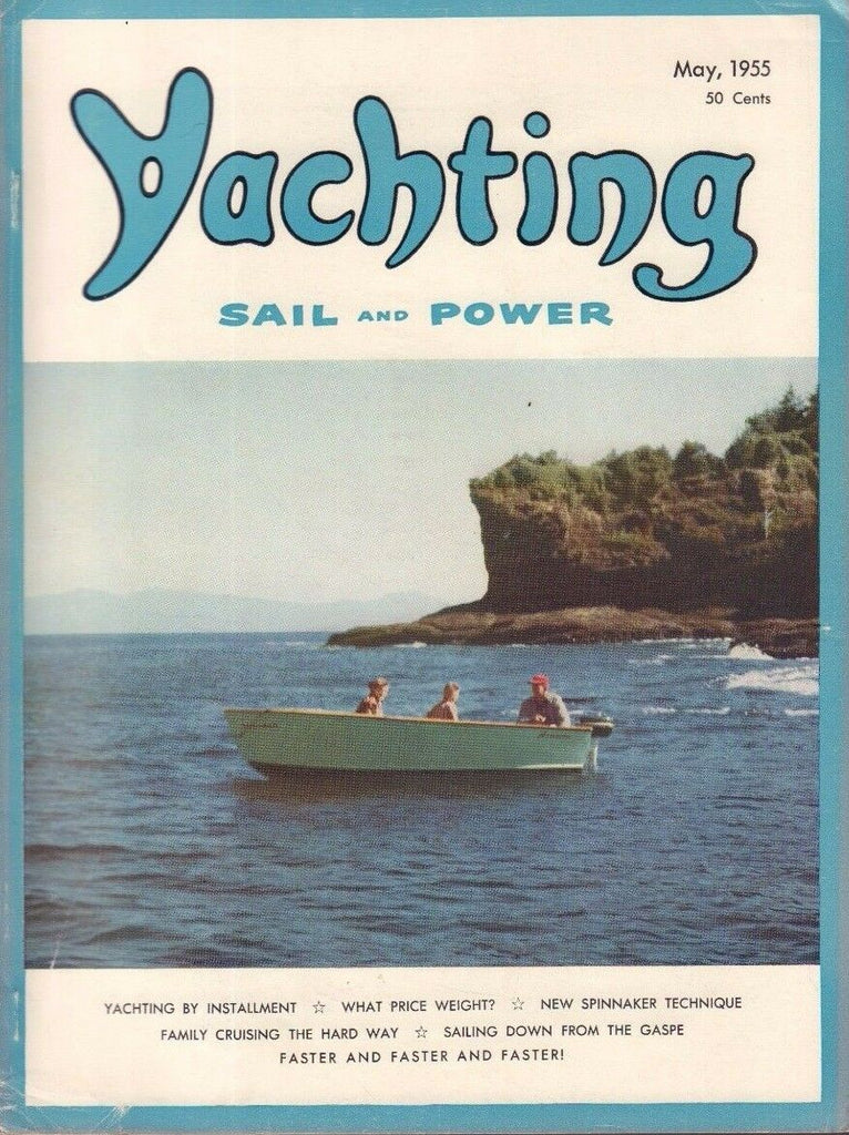 Yachting May 1955 Pinnaker Technique, Gaspe 042017nonDBE