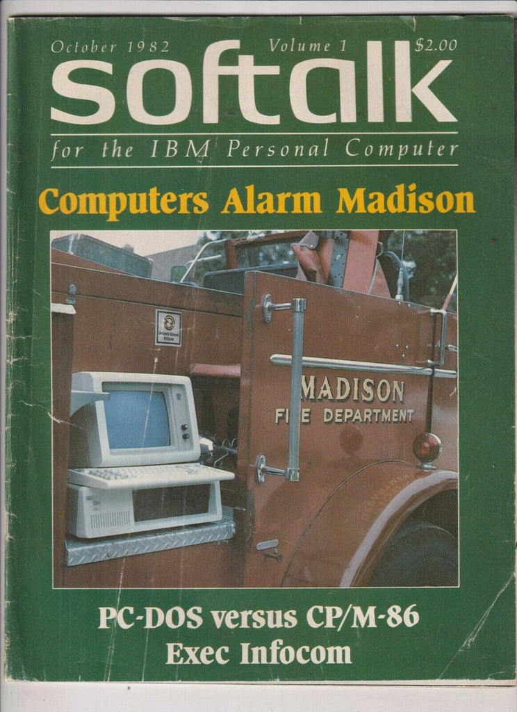 Softalk IBM Magazine Computers Alarm Madison October 1982 121319nonr