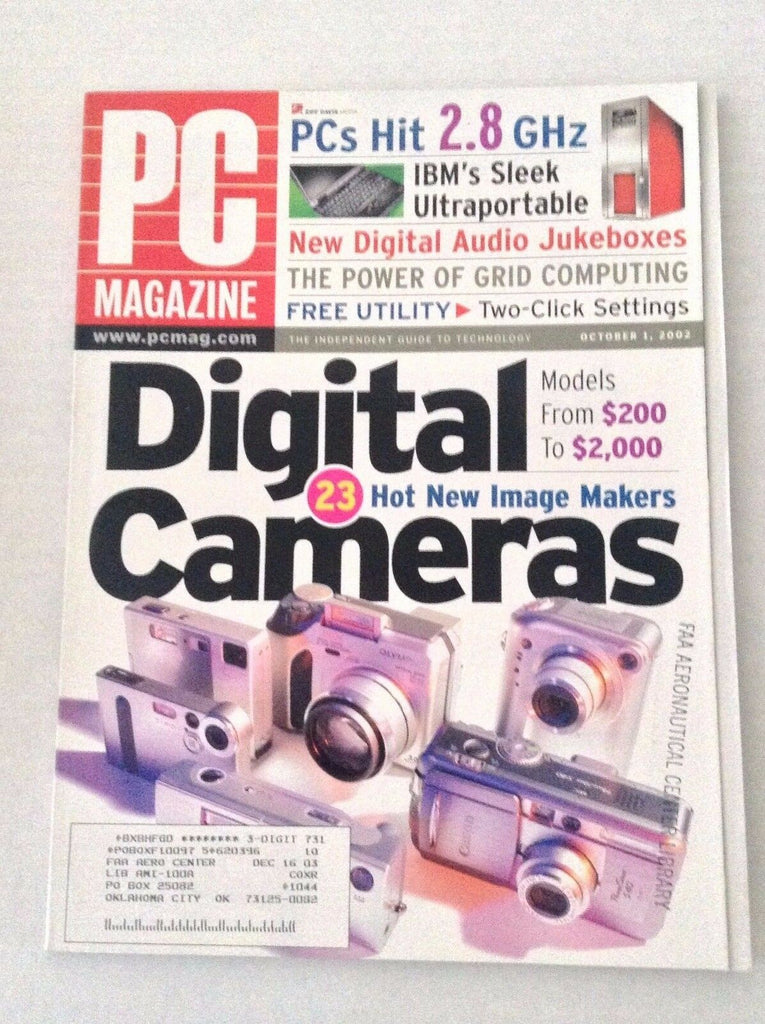 PC Magazine 23 Digital Cameras October 1, 2002 022717NONRH