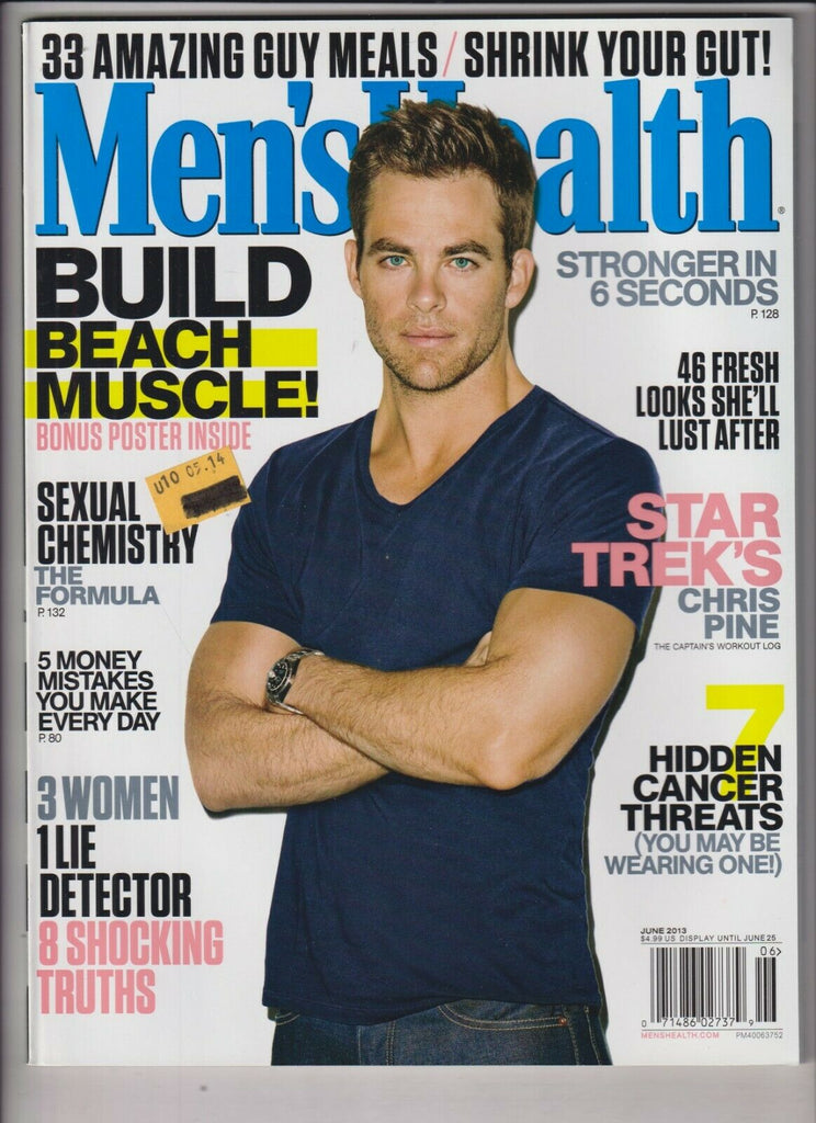 Men's Health Mag Chris Pine 33 Amazing Guy Meals June 2013 031320nonr