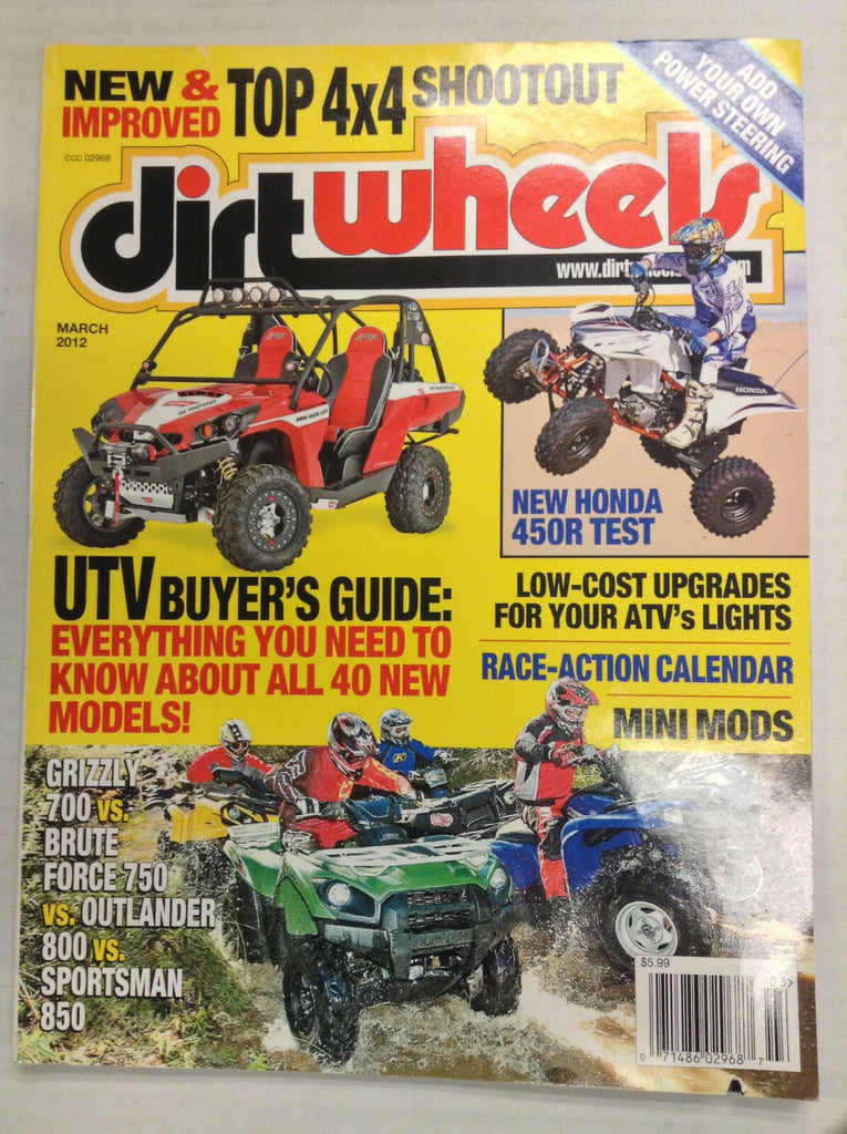 Dirt Wheels Magazine UTV Buyer's Guide Grizzly 700 March 2012 032817nonR