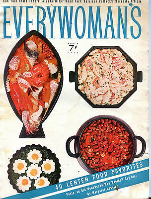 Everywoman's Magazine March 1957 40 Lenten Food Favorites VG 071316jhe