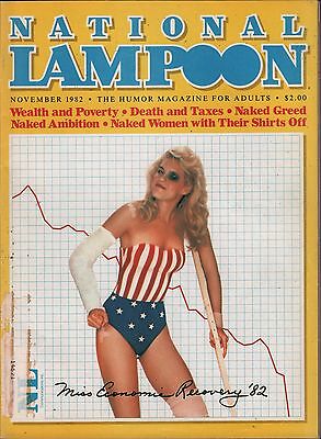 National Lampoon November 1982 Economic Recovery Issue w/ML EX 122915DBE2