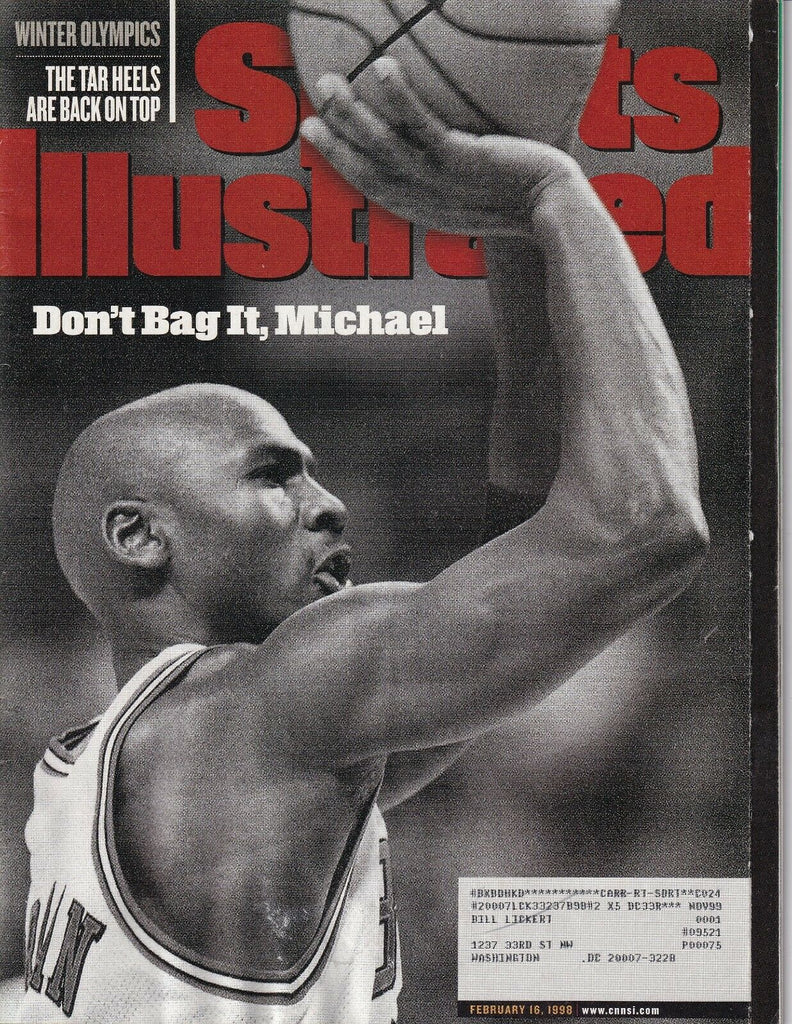Sports Illustrated Magazine Michael Jordan February 16, 1998 040819nonr