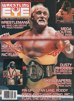Wrestling Eye April 1990 Hulk Hogan, Lex Luger, Ric Flair EX 011916DBE