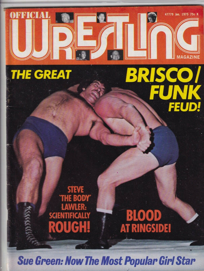 Official Wrestling Magazine Jack Brisco Terry Funk January 1975 062319nonr