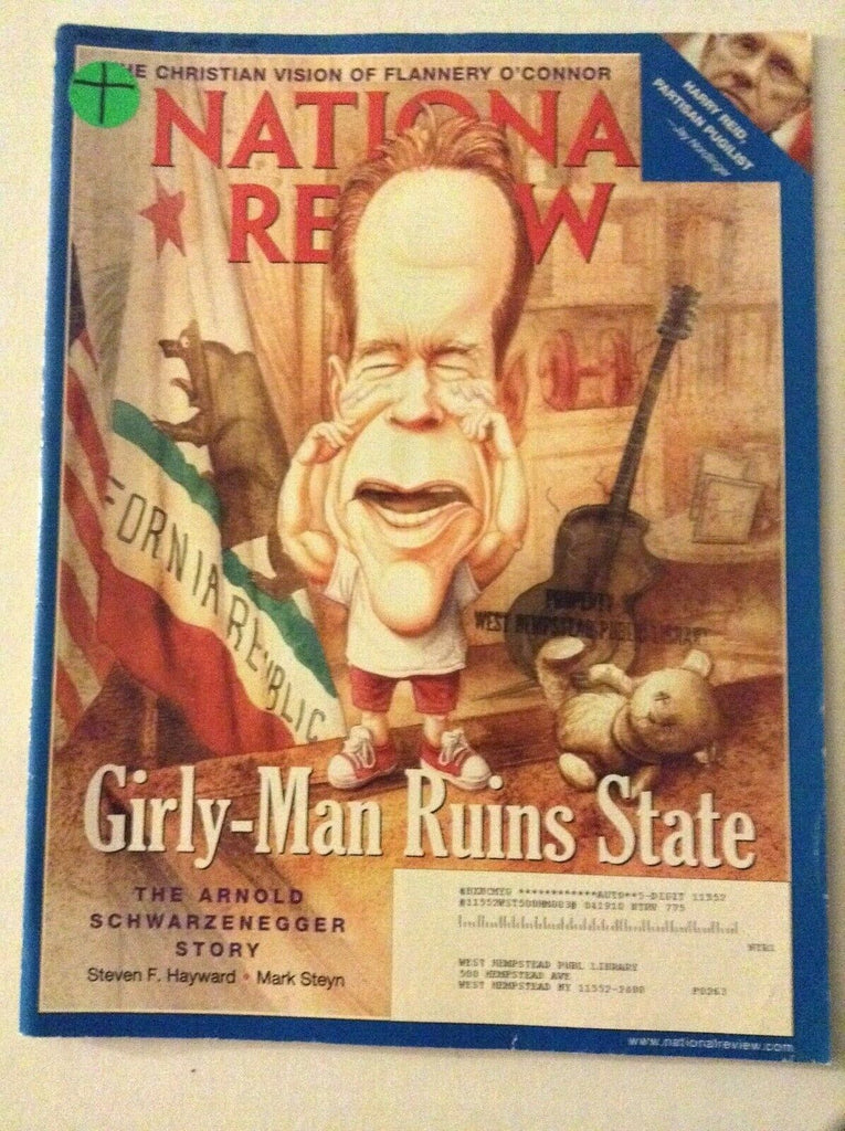 National Review Magazine Arnold Schwarzenegger Story March 9, 2009 060119nonrh