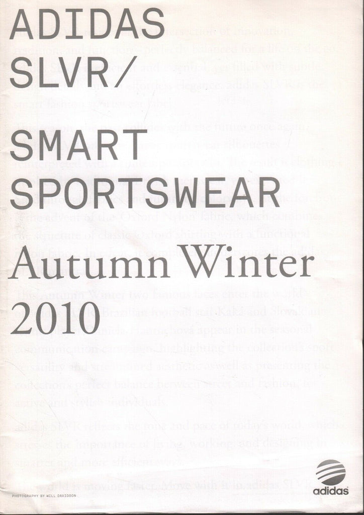 Adidas SLVR Smart Sportswear Autumn Winter 2010 Catalog 111518DBE2