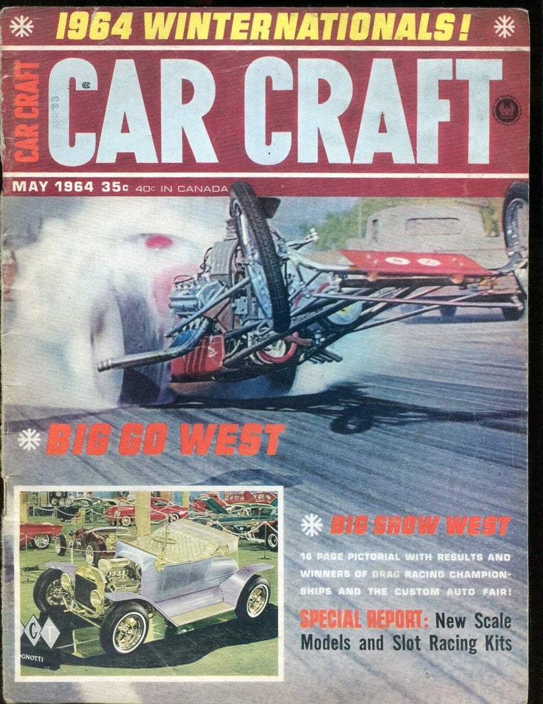 Car Craft Magazine May 1964 Big Go West VG No ML 010917jhe
