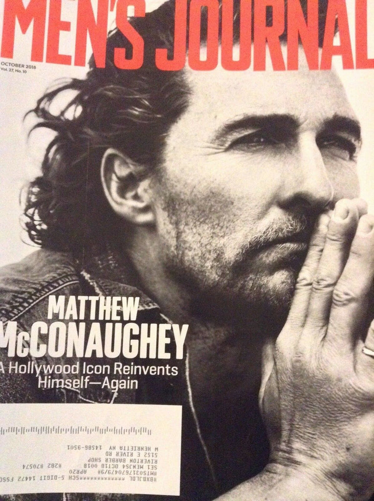Men's Journal Magazine Matthew McConaughey October 2018 011219nonrh