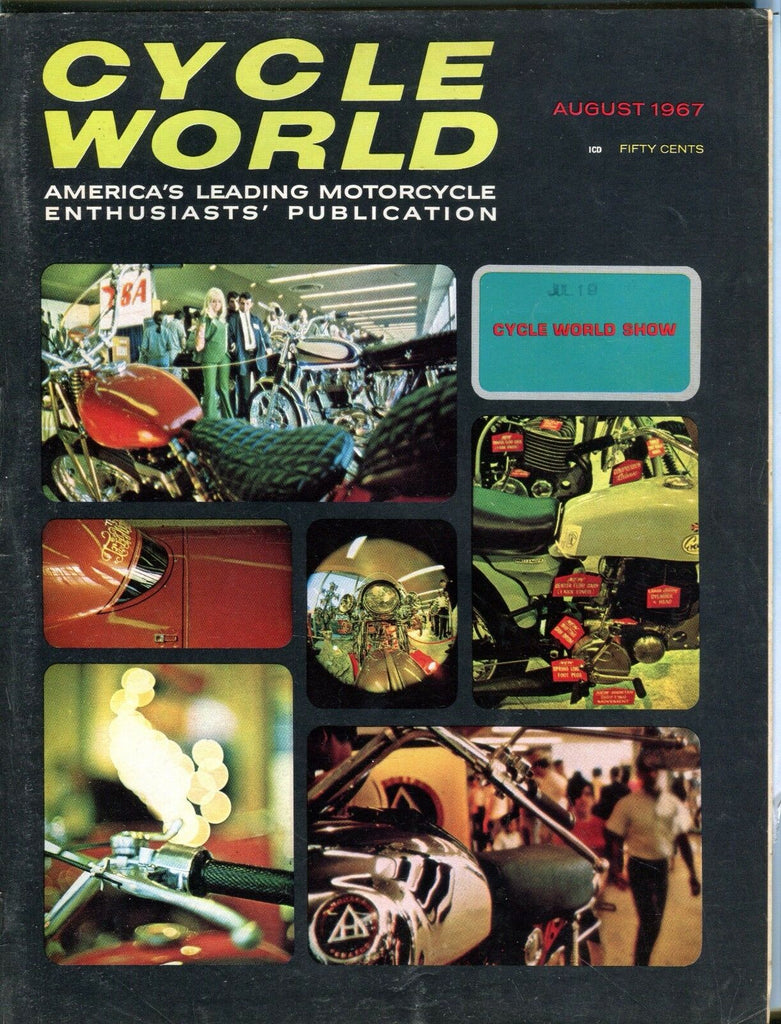 Cycle World Magazine August 1967 Cycle World Show VG 041717nonjhe