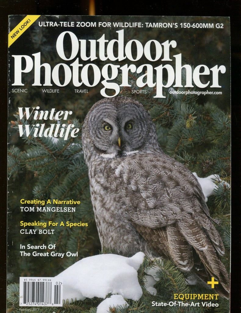 Outdoor Photographer Magazine February 2017 Winter Wildlife EX No ML 020117jhe