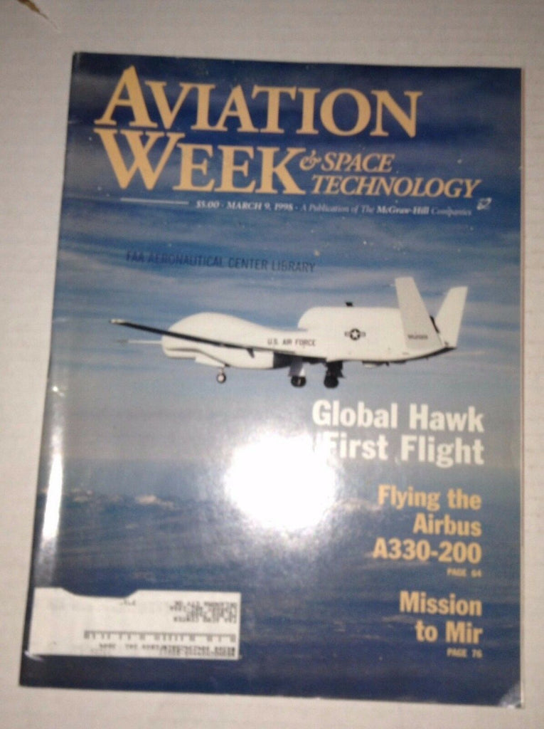 Aviation Week Magazine Global Hawk First Flight March 9, 1998 FAA FAL 111716RH