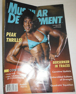 Muscular Development Magazine Audrey Harris December 1988 110714R