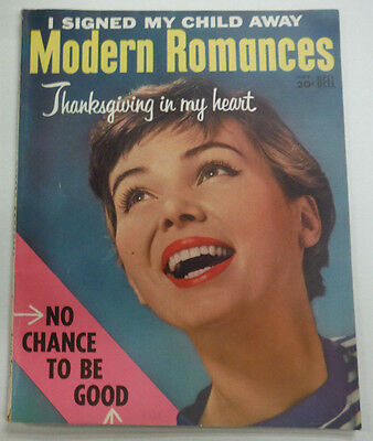 Modern Romances Magazine No Chance To Be Good November 1956 070315R2