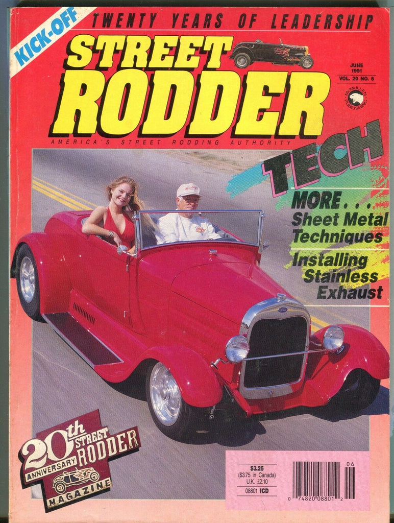 Street Rodder Magazine June 1991 Stainless Exhaust VG No ML 042117nonjhe