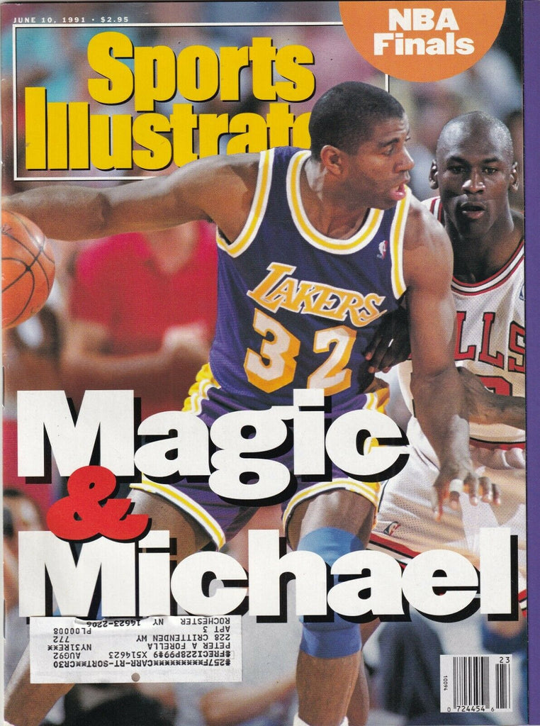 Sports Illustrated Magic Johnson Michael Jordan June 10, 1991 091619nonr