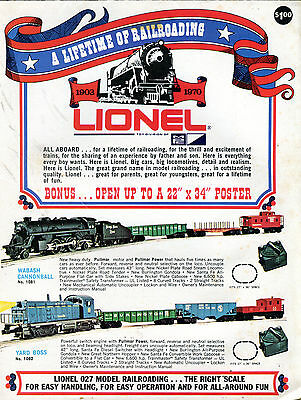 Lionel Trains 1970 Catalog EX 071016jhe2