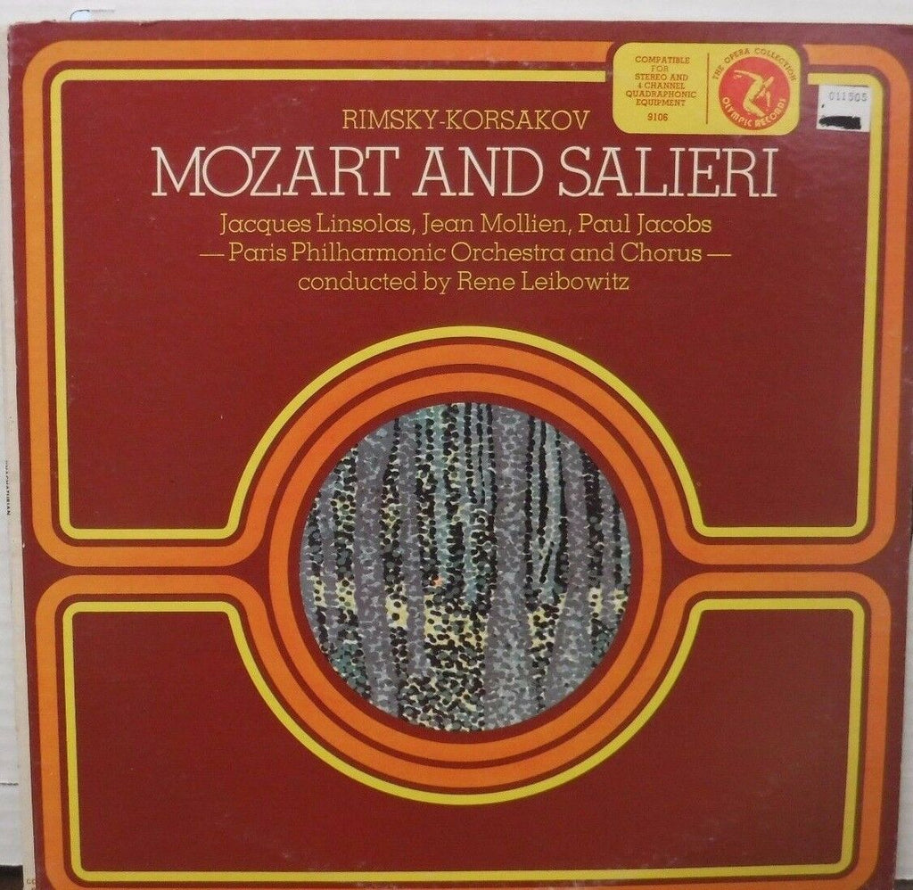 Rimsky-Korsakov Mozart and Salieri 33RPM REne Leibowitz 33RPM 012817LLE
