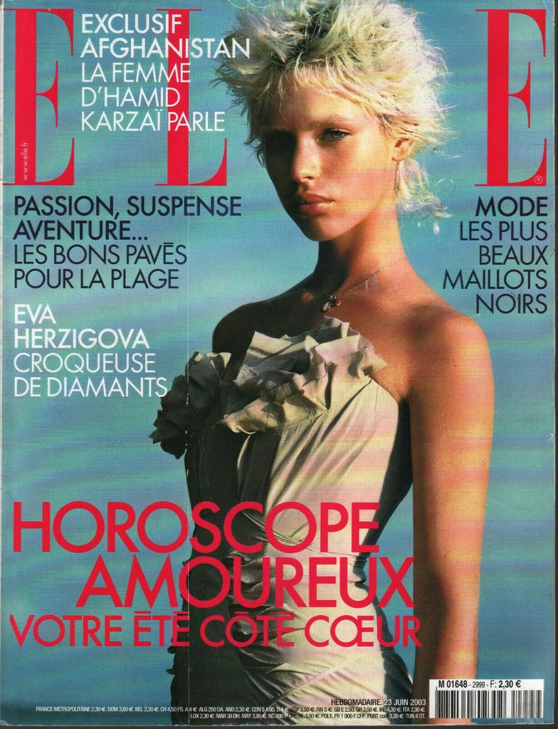 Elle French Fashion Magazine June 23 2003 Eva Herzigova 100820ame