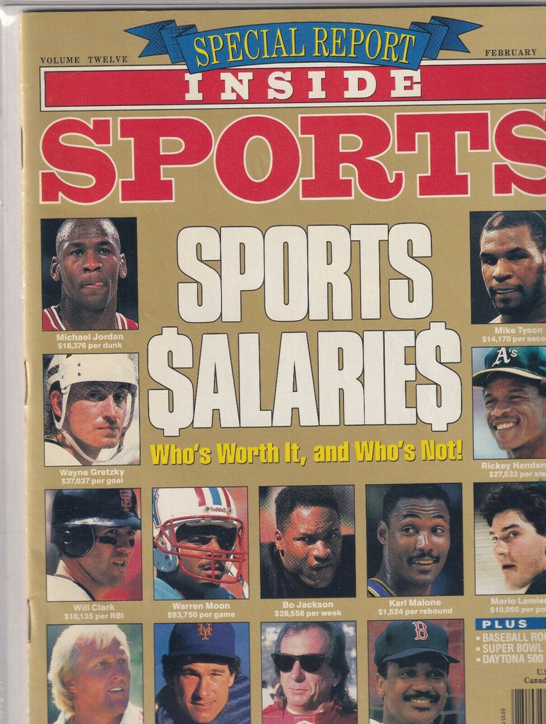 Inside Sports Michael Jordan Wayne Gretzky Mike Tyson February 1990 070419nonr