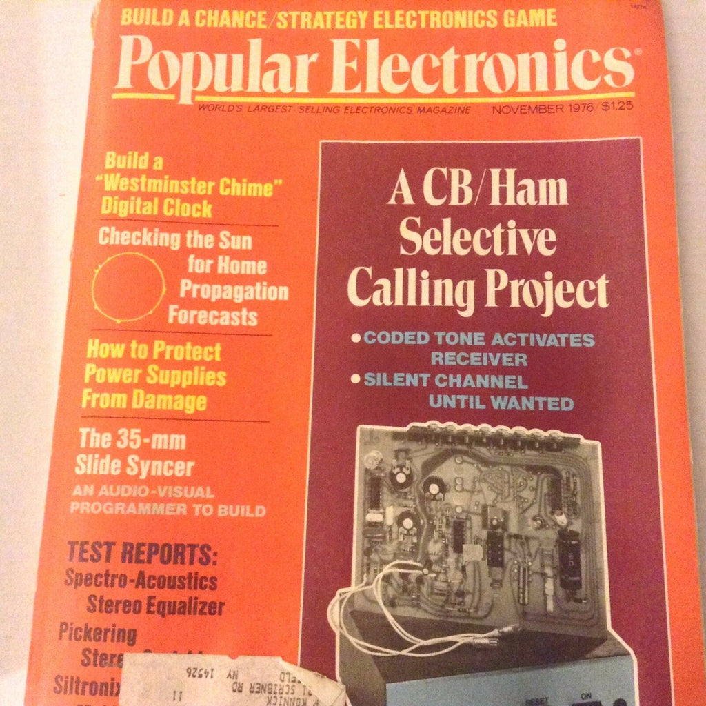 Popular Electronics Magazine CB/Ham Calling Project November 1976 071917nonrh