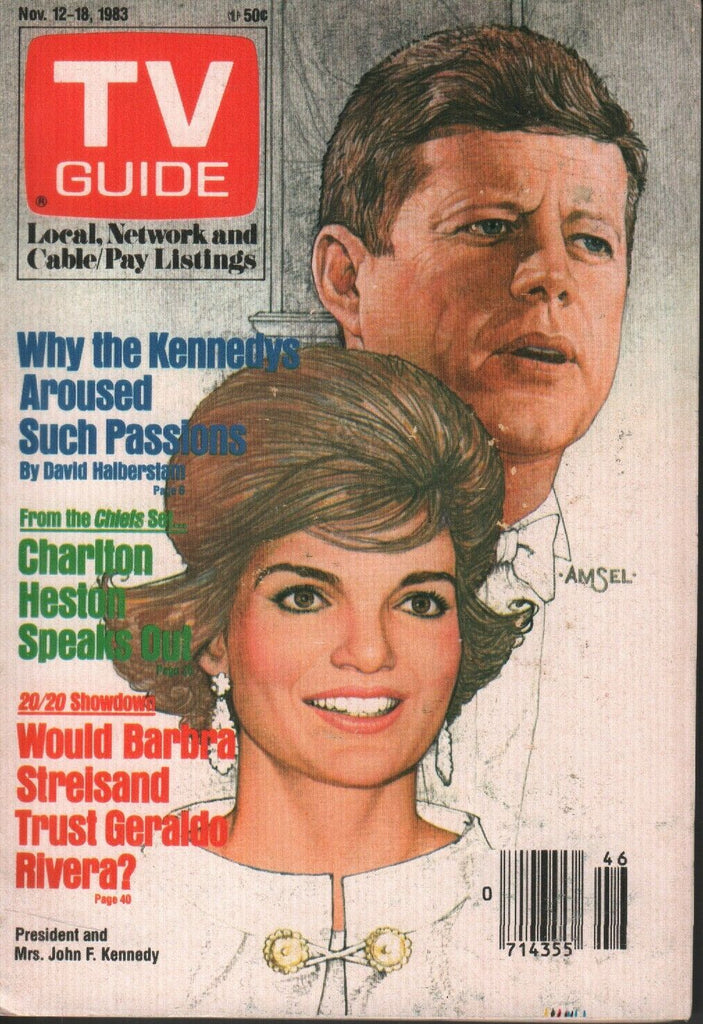 TV Guide November 12-18 1983 Jackie John F Kennedy no ML 061719AME