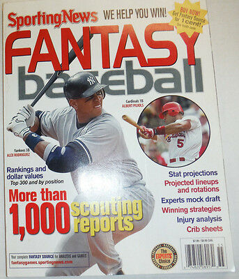 Fantasy Baseball Magazine Alex Rodriguez & Albert Pujols 2005 011315R2