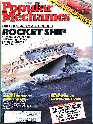 Popular Mechanics Magazine December 1990 Rocket Ship EX 021516jhe