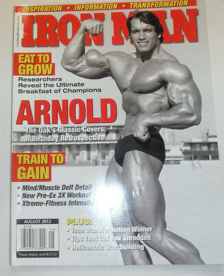 Ironman Magazine Arnold Schwarzenegger Eat To Grow August 2012 120914R2