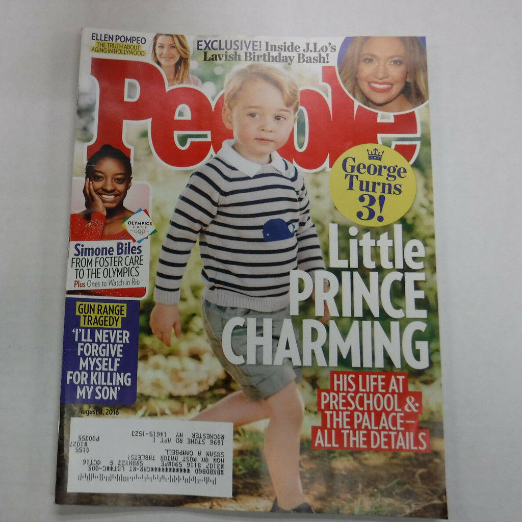 People Magazine Simone Biles Jennifer Lopez August 8, 2016 111416R