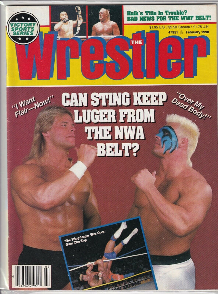 The Wrestler Magazine Sting Lex Luger Hulk Hogan February 1990 061719nonr