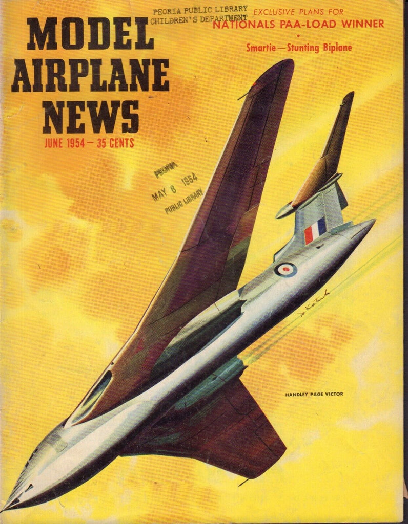 Model Airplane News Magazine June 1954 Handley Page Victor 081917nonjhe