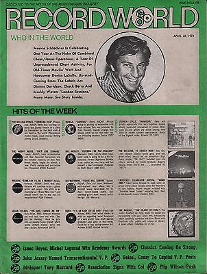 Record World April 22 1972 Marvin Schlachter EX 120715DBE
