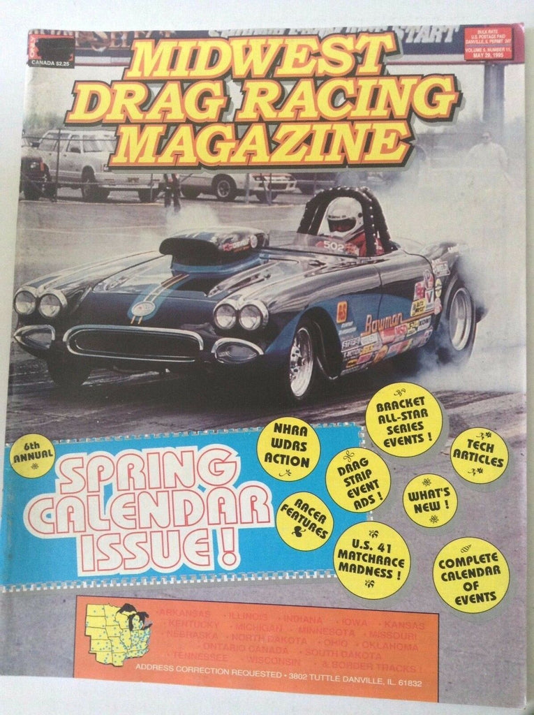 Midwest Drag Racing Magazine Spring Calendar Issue May 29, 1995 041817nonrh
