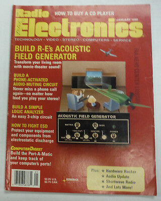 Radio Electronics Magazine Acoustic Field Generator January 1990 FAL 062315R
