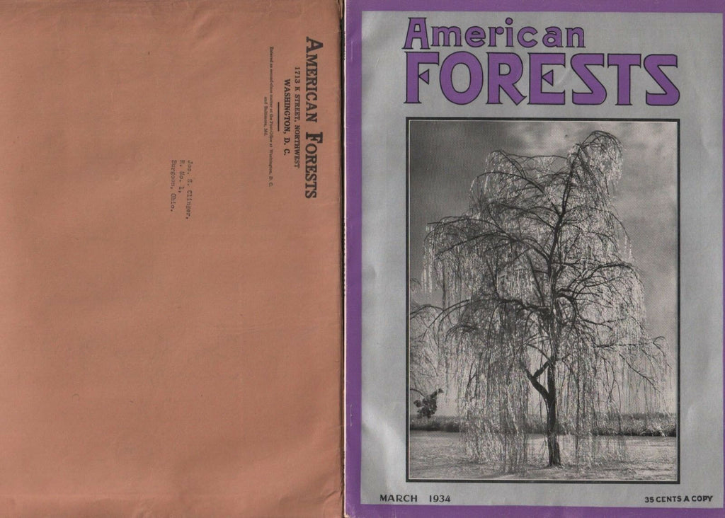 American Forests March 1934 John Cornwall Ovid Butler w/Mailer 081818DBE