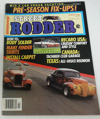 Street Rodder Magazine Body Solder & Make Fender Skirts February 1983 080614R