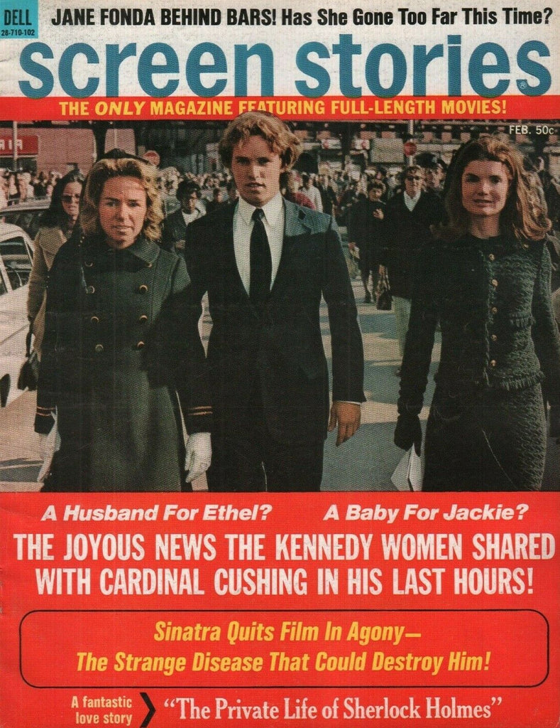 Screen Stories February 1971 Jackie Kennedy ONassis Ethel Jane Fonda 070119AME